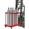 Global Industrial ForkliftableMobile  Cylinder Storage Caddy, 8 Cylinders Capacity 270219C - alternate 4